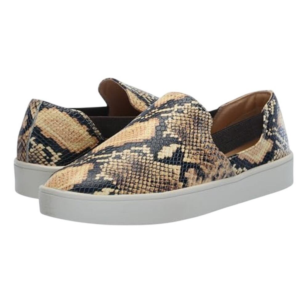 Spenco Womens Parker Low Sneakers US 7.5 M EU 38 Snake Tan Black Slip In NIB